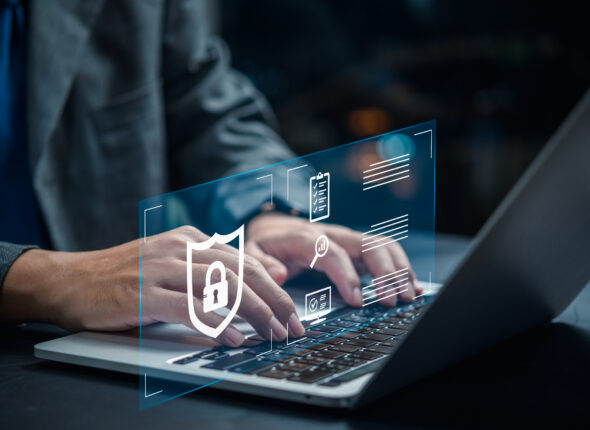 User authentication cybersecurity information security and encryption, technology personal data online.computer system firewall and internet security concept .